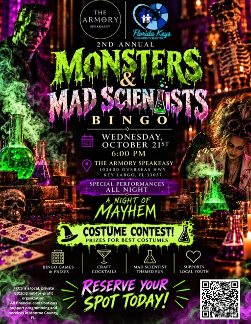Monsters & Mad Scientists Bingo