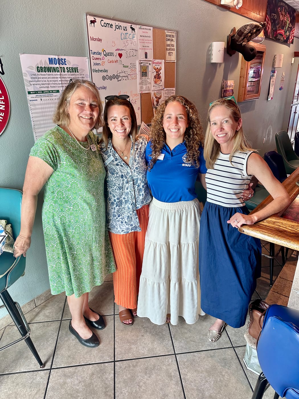 Sue, Katie, Sophie & Erin at the Islamorada Chamber luncheon