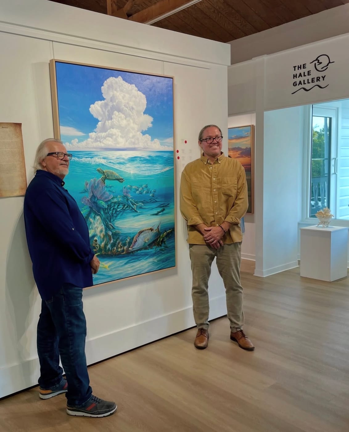 Pasta Pantaleo & Taylor Hale collaborative painting reception in Islamorada